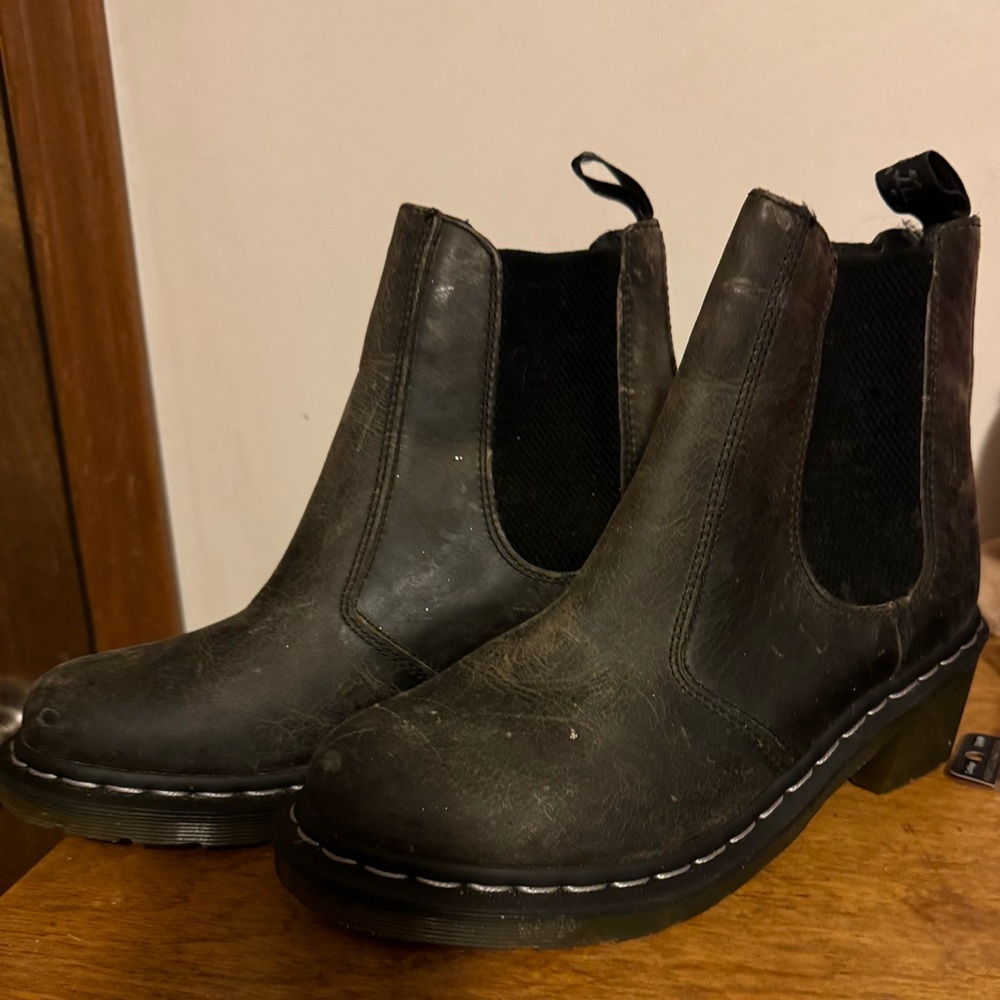 Dr marten grey boots
